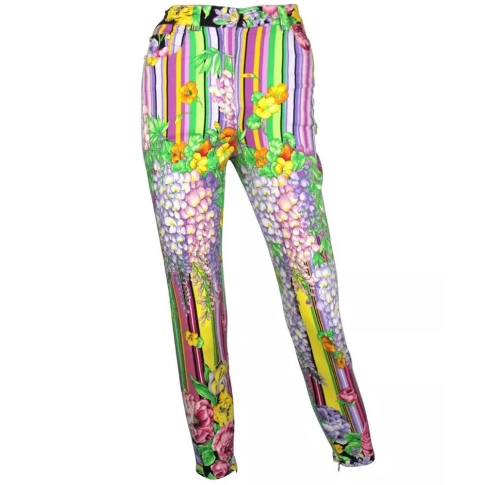 SOLD Versace Versus Floral Jeans